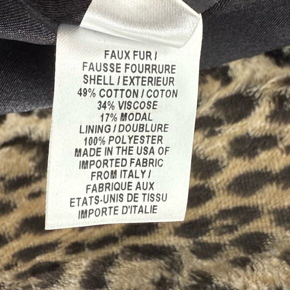 Milly Minis Girl's Animal Print Faux Fur‎ Coat Size 2 - Picture 7 of 13
